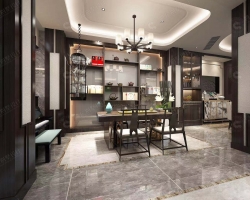 佘山玺樾新中式风格别墅装修工地图-7