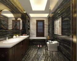 佘山玺樾新中式风格别墅装修工地图-15