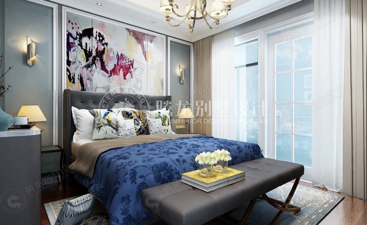 安礼香苑现代简约别墅装修效果图-1