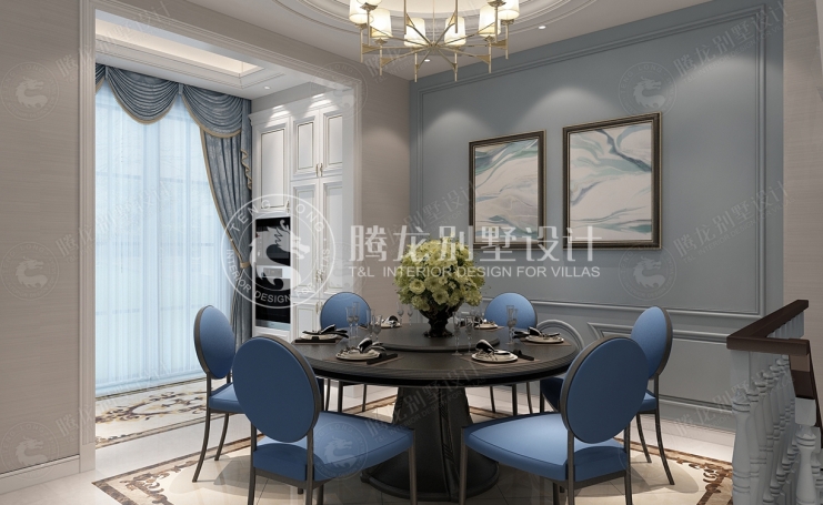 安礼香苑现代简约别墅装修效果图-2