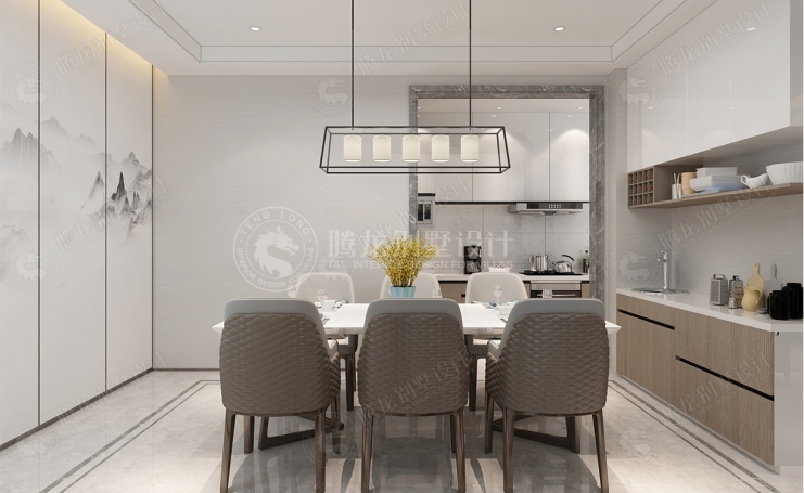 安勇嘉苑合院现代简约别墅装修效果图-3