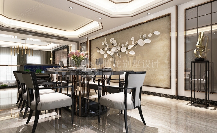 白金院邸现代简约别墅装修效果图-2