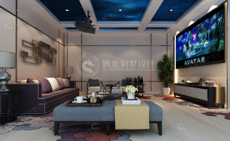 白金院邸现代简约别墅装修效果图-4