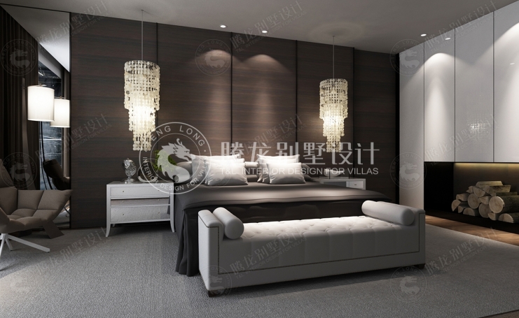 东城江南新中式风格别墅装修效果图-1