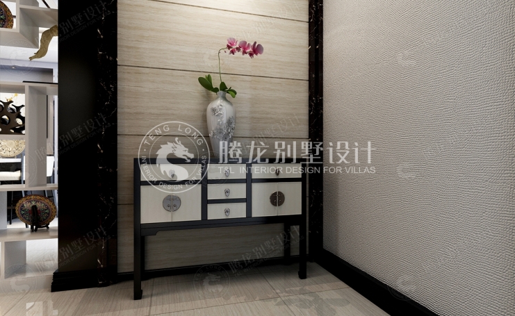 东城江南新中式风格别墅装修效果图-6