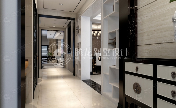 东城江南新中式风格别墅装修效果图-8