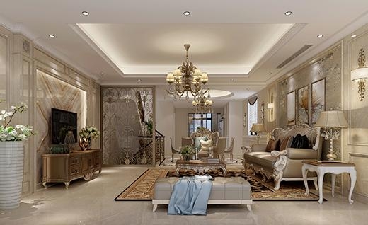 湖畔名邸欧式风格别墅装修效果图