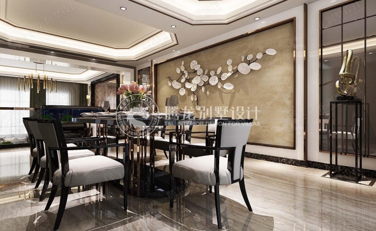 白金院邸现代简约别墅装修效果图-3