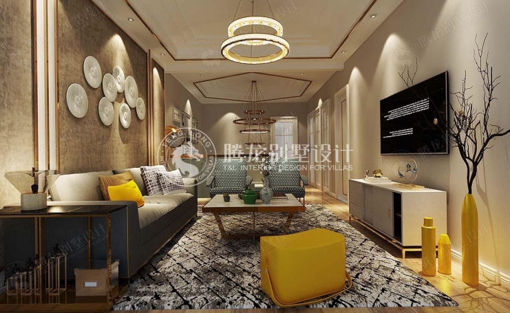 白金院邸现代简约别墅装修效果图-4