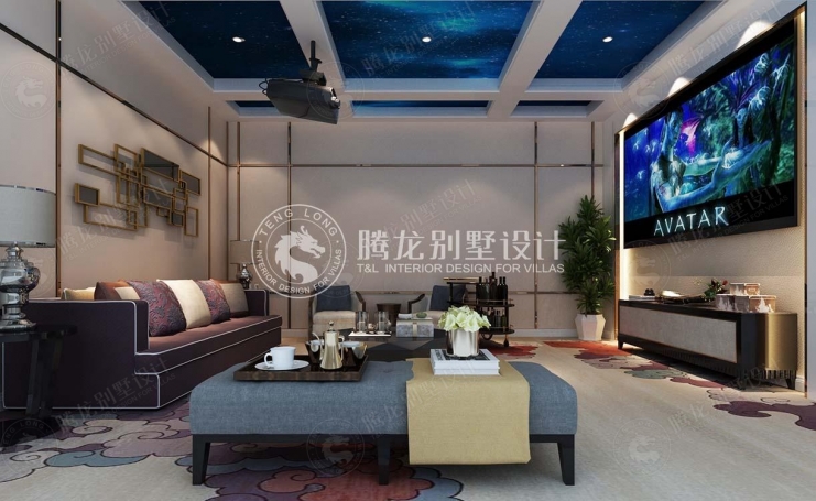 白金院邸现代简约别墅装修效果图-5