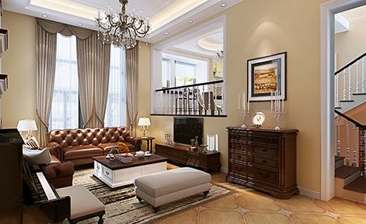 三友星墅美式风格别墅装修效果图
