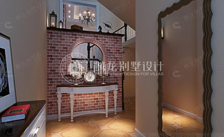 三友星墅美式风格别墅装修效果图-2
