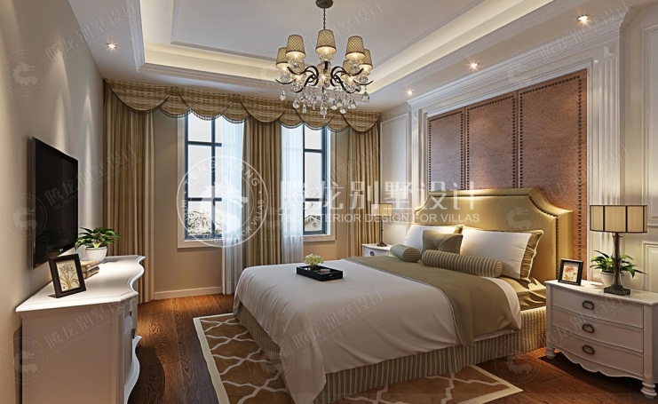 三友星墅美式风格别墅装修效果图-6