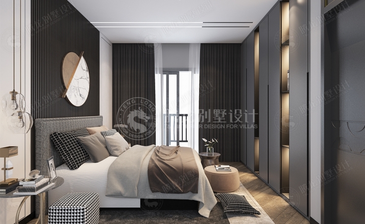 新城璞樾门第现代简约别墅装修效果图-1