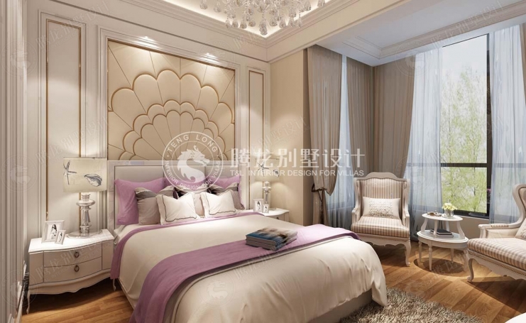 东原逸墅别墅美式风格别墅装修效果图-4