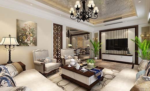东原逸墅别墅美式风格别墅装修效果图