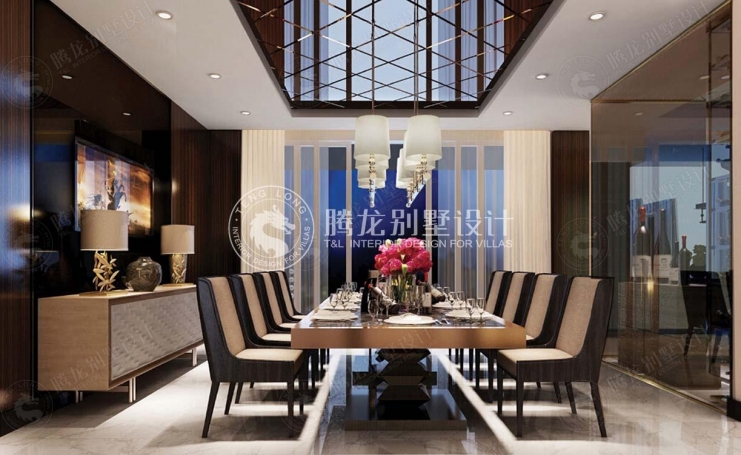 三湘海尚别墅现代简约别墅装修效果图-7