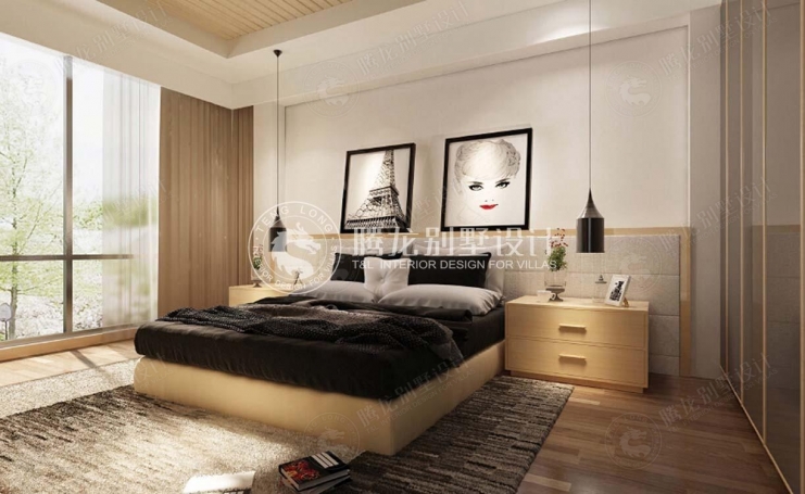 三湘海尚别墅现代简约别墅装修效果图-9