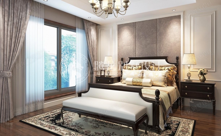 三湘海尚云邸美式风格别墅装修效果图-5