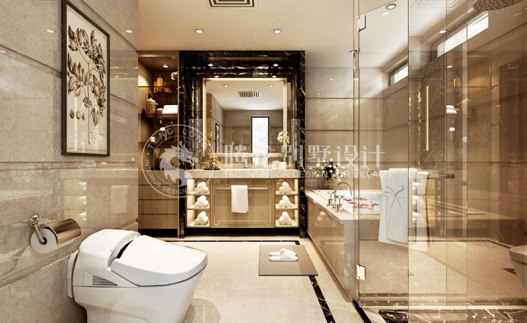 漓江山水花园美式风格别墅装修效果图-3