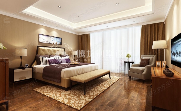 漓江山水花园美式风格别墅装修效果图-5