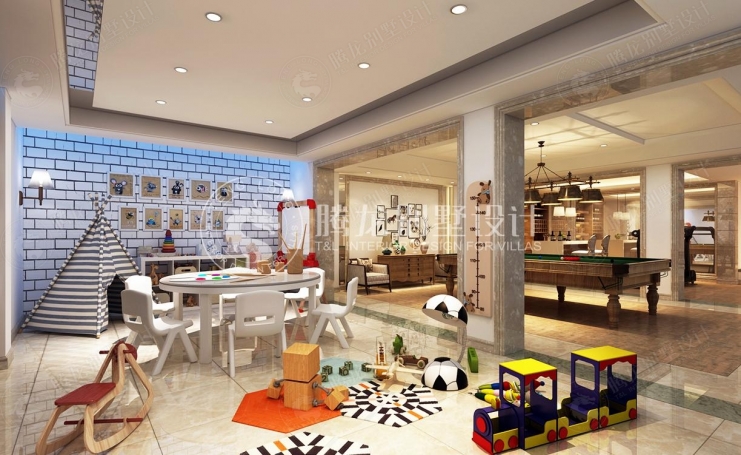 漓江山水花园美式风格别墅装修效果图-9