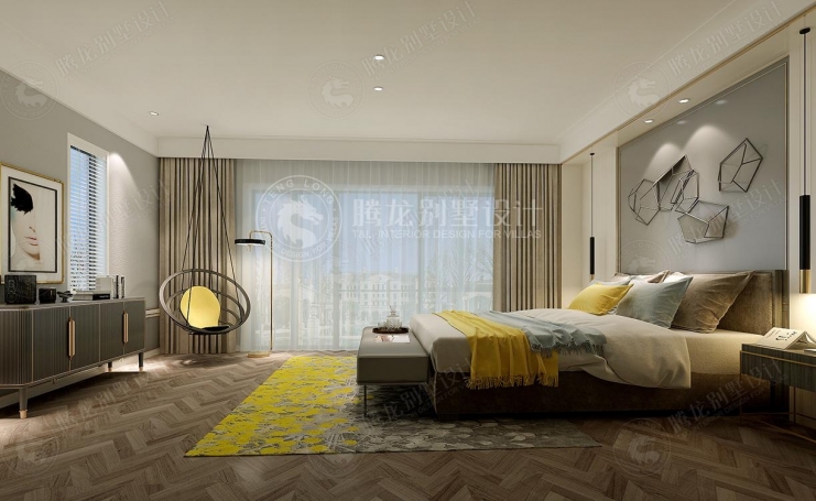 乔爱庄园现代简约别墅装修效果图-1