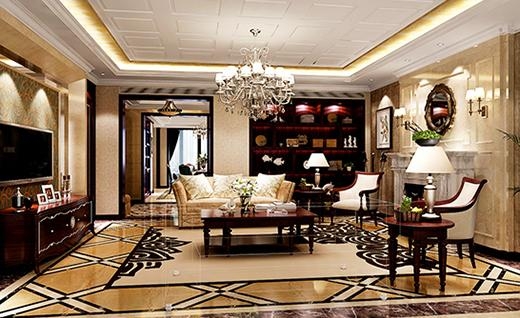 中宏御园欧式风格别墅装修效果图