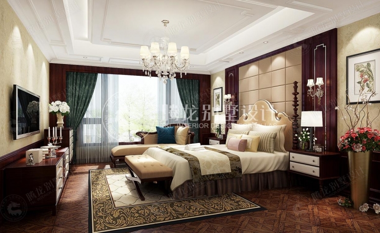 中宏御园欧式风格别墅装修效果图-4