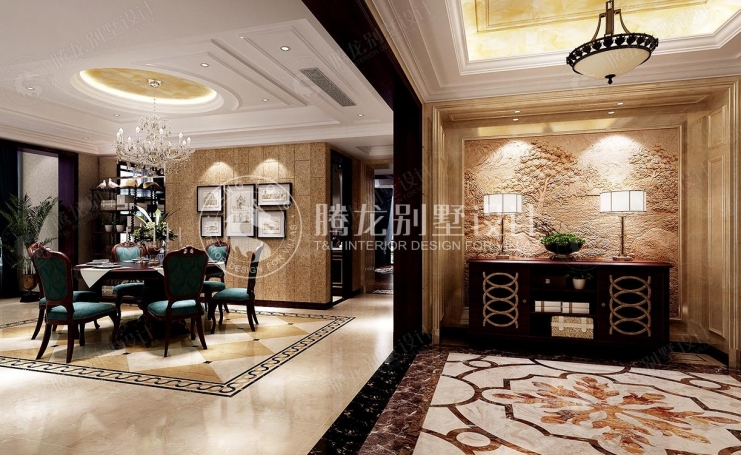 中宏御园欧式风格别墅装修效果图-6