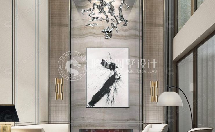 井亭苑新中式风格别墅装修效果图-6