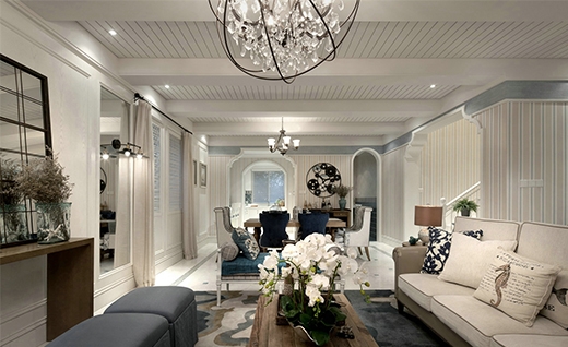 中海御景园新古典风格别墅装修效果图