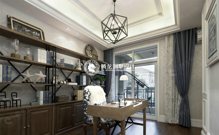 中海御景园新古典风格别墅装修效果图-1