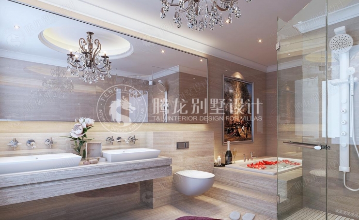 两河流域美式风格别墅装修效果图-7
