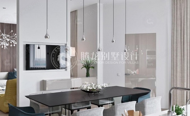 浦江华侨城现代简约别墅装修效果图-5