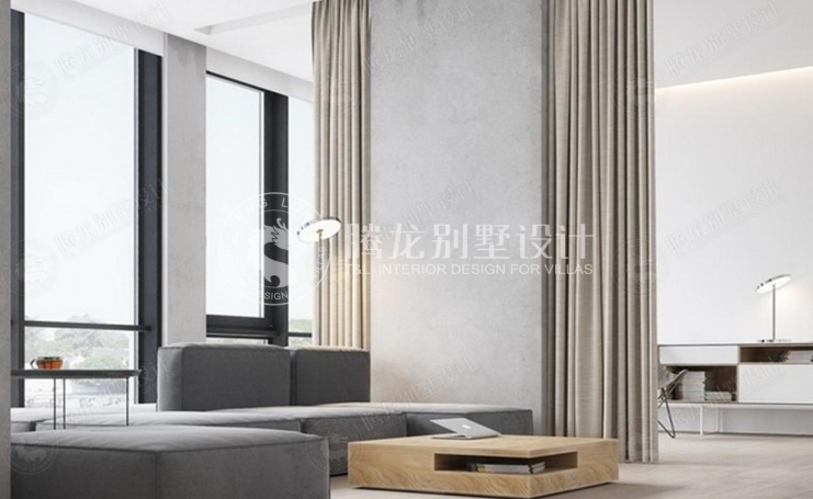 浦江华侨城现代简约别墅装修效果图-6