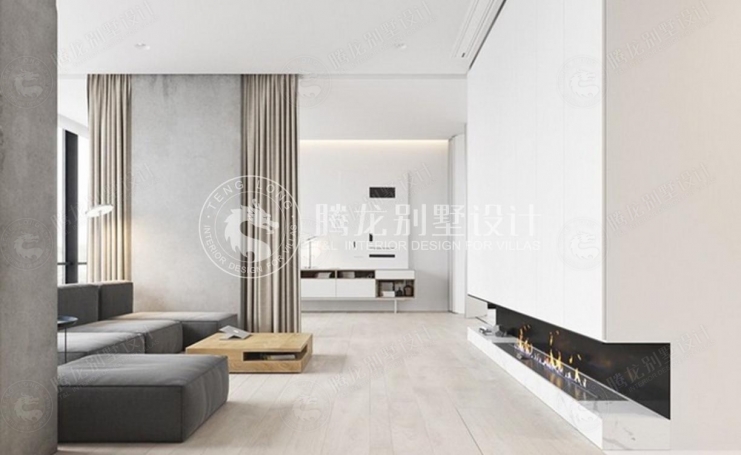 浦江华侨城现代简约别墅装修效果图-9