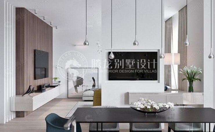 浦江华侨城现代简约别墅装修效果图-11
