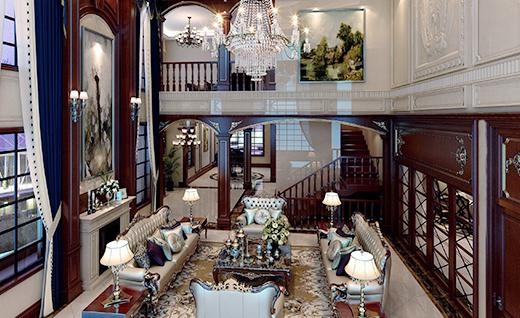 西郊大公馆美式风格别墅装修效果图