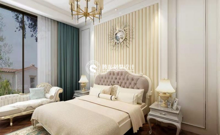 鑫苑世家美式风格别墅装修效果图-1