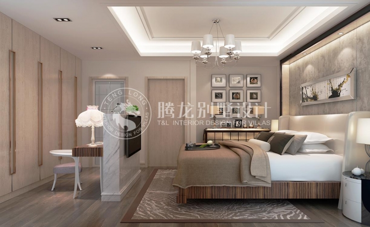 绿地海域笙晖别墅现代简约别墅装修效果图-4