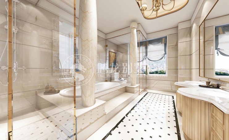 颐景园现代简约别墅装修效果图-4