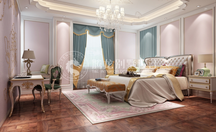 合生广富汇新中式风格别墅装修效果图-2