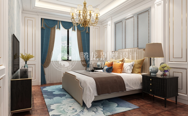 合生广富汇新中式风格别墅装修效果图-5