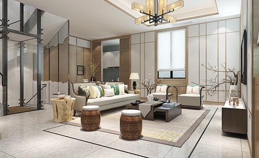 泰禾大城小院新中式风格别墅装修效果图