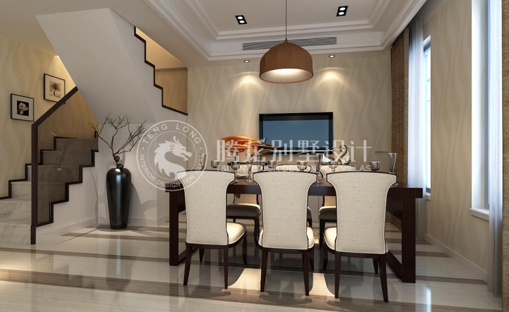 安亭新镇德绍豪斯现代简约别墅装修效果图-1