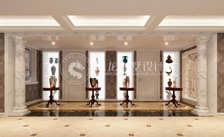 中海紫御豪庭别墅新古典风格别墅装修效果图-5