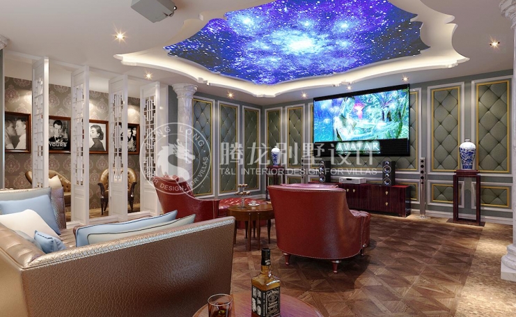 中海紫御豪庭别墅新古典风格别墅装修效果图-9