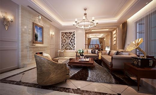 南郊别墅欧式风格别墅装修效果图