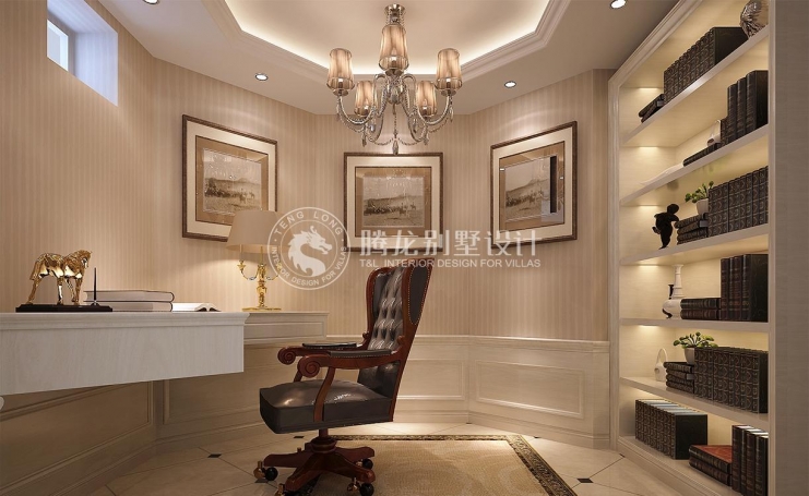 南郊别墅欧式风格别墅装修效果图-4